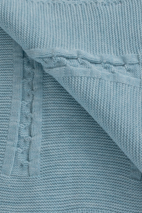 Koza Home Trenza Blue Double Blanket 200x220 15045 Double