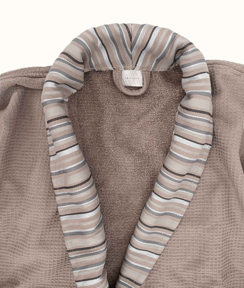 Koza Home Limira 2 Piece Set Mink Cotton 1 Bathrobe SM 1 Dowry Towel 50x90 2228 SM