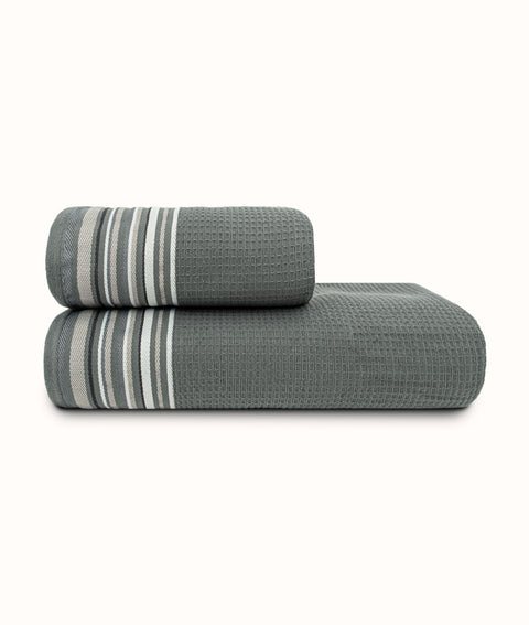 Koza Home Limira 2-Piece Green Dowry Towel Set 50x90-90x150 2260 50 x 90 - 90 x 150