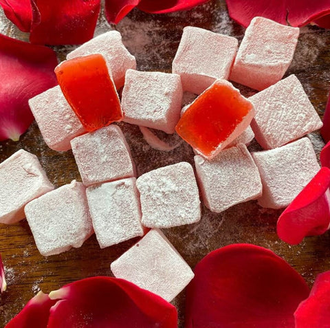 Hacı Bekir Turkish Delight with Rose, Orange, Mint and Lemon, 500 g