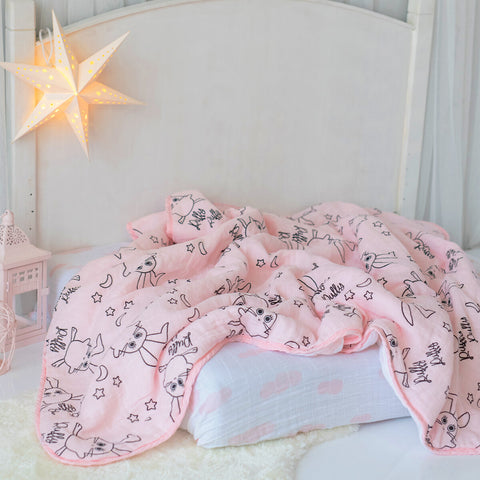 Milk&Moo Chancin Baby Muslin Fiber Filled Blanket